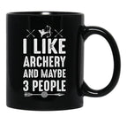 Archery Gift Black Coffee Mug, Gift Coffee Mug - Black
