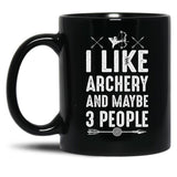 Archery Gift Black Coffee Mug, Gift Coffee Mug - Black