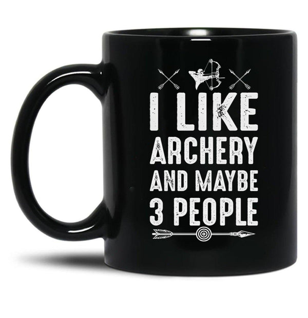 Archery Gift Black Coffee Mug, Gift Coffee Mug - Black