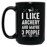 Archery Gift Black Coffee Mug, Gift Coffee Mug