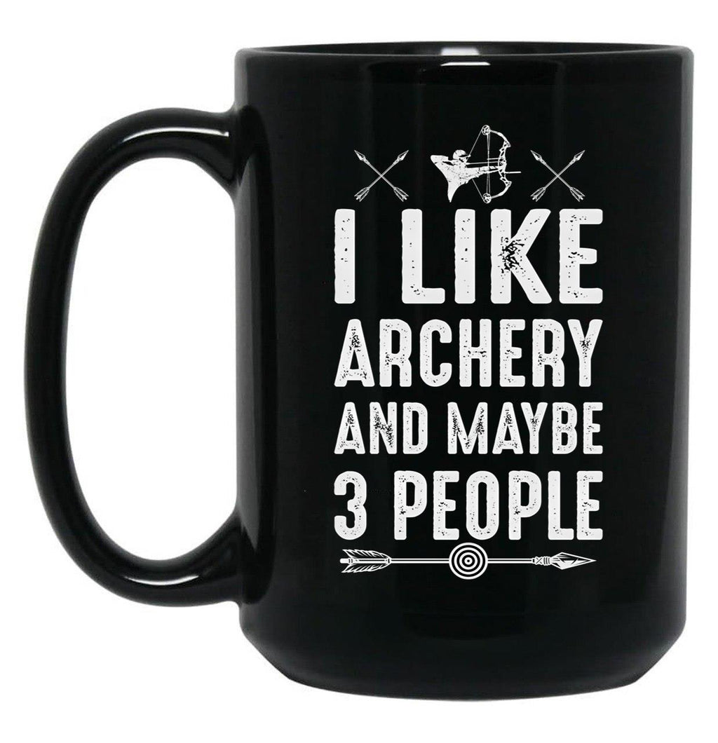 Archery Gift Black Coffee Mug, Gift Coffee Mug