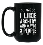 Archery Gift Black Coffee Mug, Gift Coffee Mug