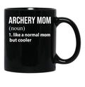 Archery Mom Like A Normal Mom But Cooler Black Coffee Mug, Gift Coffee Mug - Black