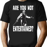 Are You Not Entertained Premium Heavyweight Cotton T-Shirt - Black