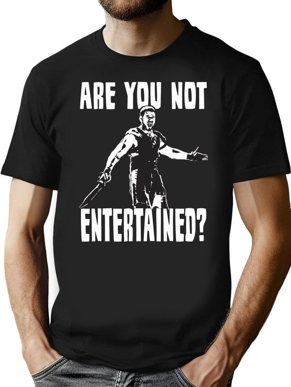 Are You Not Entertained Premium Heavyweight Cotton T-Shirt - Black