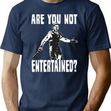 Are You Not Entertained Premium Heavyweight Cotton T-Shirt - Navy
