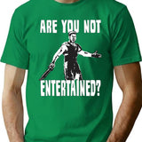 Are You Not Entertained Premium Heavyweight Cotton T-Shirt - Green