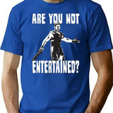 Are You Not Entertained Premium Heavyweight Cotton T-Shirt - Blue