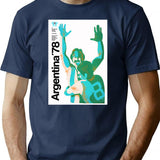 Argentina 78 T-Shirt for Men & Women, T-Shirts Graphic Tee - Navy