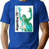 Argentina 78 T-Shirt for Men & Women, T-Shirts Graphic Tee - Blue