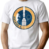 Ariane 6 Badge T-Shirt for Men & Women, T-Shirts Graphic Tee - White