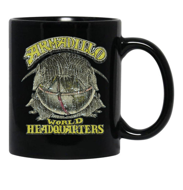 Armadillo World Headquarters 1970 Black Coffee Mug, Gift Coffee Mug - Black