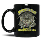 Armadillo World Headquarters 1970 Black Coffee Mug, Gift Coffee Mug