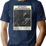 Art Blakey And The Jazz Messengers T-Shirt for Men & Women, T-Shirts Graphic Tee - Navy