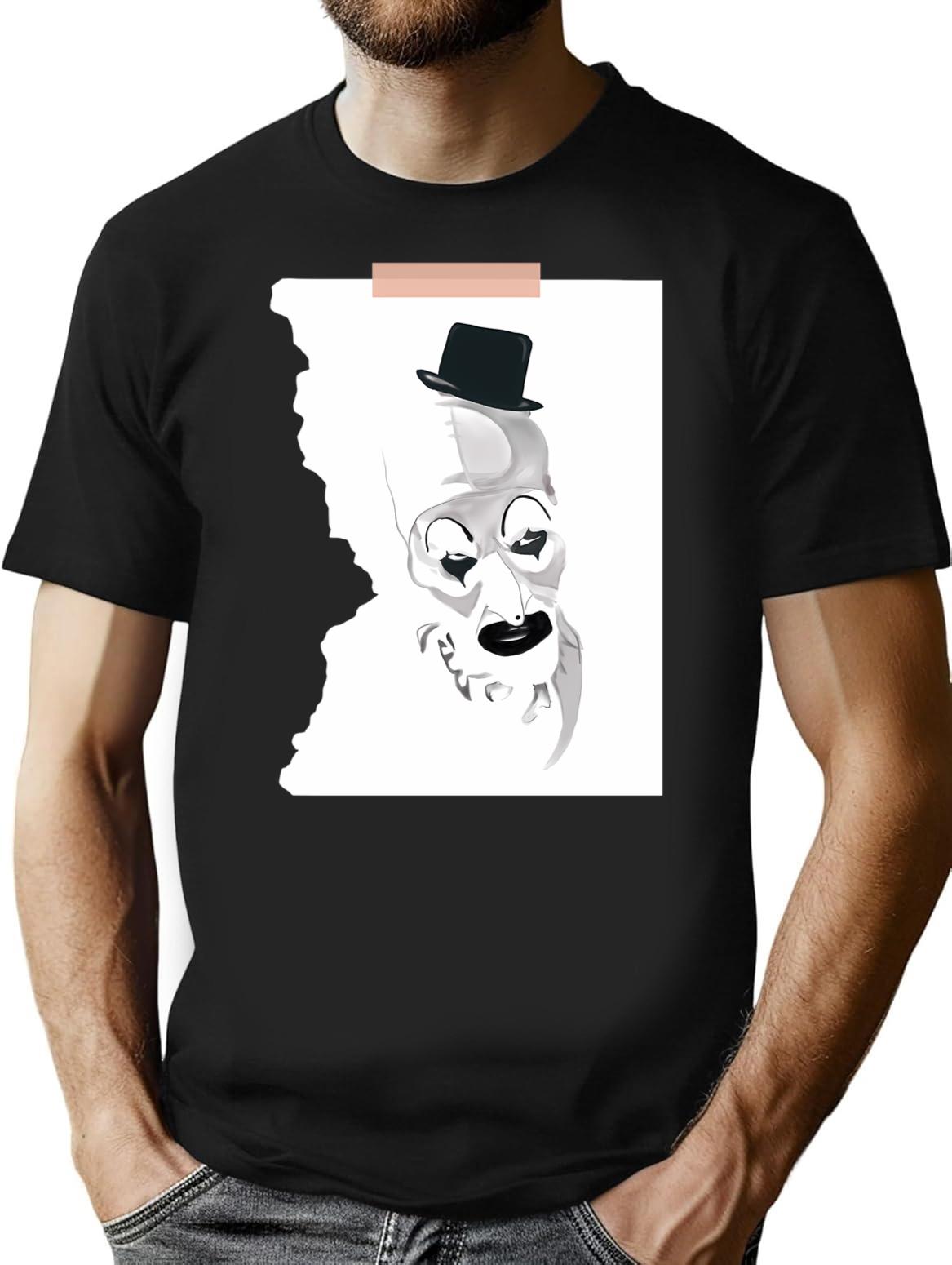 Art Book Art The Clown (Terrifier 2) T-Shirt for Men & Women, T-Shirts Graphic Tee - Black