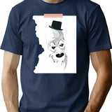 Art Book Art The Clown (Terrifier 2) T-Shirt for Men & Women, T-Shirts Graphic Tee - Navy