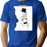 Art Book Art The Clown (Terrifier 2) T-Shirt for Men & Women, T-Shirts Graphic Tee - Blue