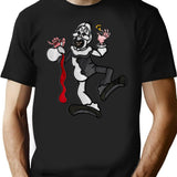 Art Crispies - Art The Clown (Digital Stained Glass) T-Shirt for Men & Women, T-Shirts Graphic Tee - Black