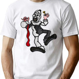 Art Crispies - Art The Clown (Digital Stained Glass) T-Shirt for Men & Women, T-Shirts Graphic Tee - White