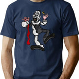 Art Crispies - Art The Clown (Digital Stained Glass) T-Shirt for Men & Women, T-Shirts Graphic Tee - Navy