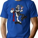 Art Crispies - Art The Clown (Digital Stained Glass) T-Shirt for Men & Women, T-Shirts Graphic Tee - Blue