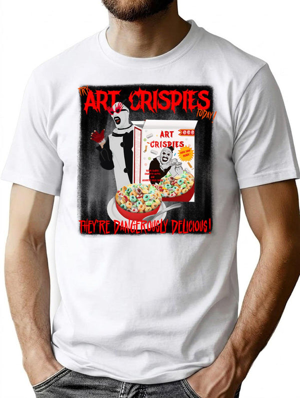 Art Crispies Art The Clown T-Shirt for Men & Women, T-Shirts Graphic Tee - White
