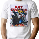 Art Crispies Scary Clown T-Shirt for Men & Women, T-Shirts Graphic Tee - White
