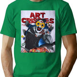 Art Crispies Scary Clown T-Shirt for Men & Women, T-Shirts Graphic Tee - Green