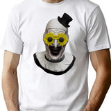 Art Evil Smile T-Shirt for Men & Women, T-Shirts Graphic Tee - White