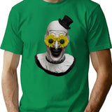 Art Evil Smile T-Shirt for Men & Women, T-Shirts Graphic Tee - Green