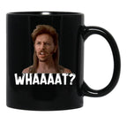 Art Joe Dirt Whaaaat Red Color Gift For Fans Black Coffee Mug - Black