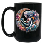 Art Mommy Dearest Black Coffee Mug, Gift Coffee Mug