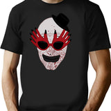 Art Red Glasses T-Shirt for Men & Women, T-Shirts Graphic Tee - Black