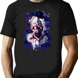 Art Terrifier Movie Halloween T-Shirt for Men & Women, T-Shirts Graphic Tee - Black