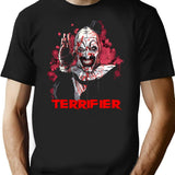 Art The C.Lown Scary Horror T-Shirt for Men & Women, T-Shirts Graphic Tee - Black