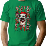 Art The Claus - 13 Different Animation Styles T-Shirt for Men & Women, T-Shirts Graphic Tee - Green