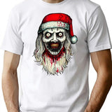 Art The Claus - Horror Christmas Clown T-Shirt for Men & Women, T-Shirts Graphic Tee - White