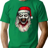 Art The Claus - Horror Christmas Clown T-Shirt for Men & Women, T-Shirts Graphic Tee - Green