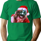 Art The Clown As Santa T-Shirt for Men & Women, T-Shirts Graphic Tee - Green