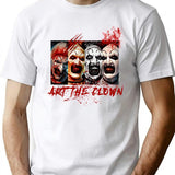 Art The Clown Bloody Vintage T-Shirt for Men & Women, T-Shirts Graphic Tee - White