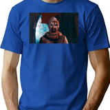 Art The Clown Grinning - Terrifier Classic T-Shirt for Men & Women, T-Shirts Graphic Tee - Blue