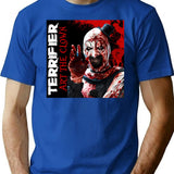 Art The Clown Halloween Horror T-Shirt for Men & Women, T-Shirts Graphic Tee - Blue