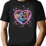 Art The Clown Heart Frame Premium Heavyweight Cotton T-Shirt - Black