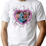 Art The Clown Heart Frame Premium Heavyweight Cotton T-Shirt - White