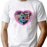 Art The Clown Heart Frame T-Shirt for Men & Women, T-Shirts Graphic Tee - White