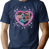 Art The Clown Heart Frame T-Shirt for Men & Women, T-Shirts Graphic Tee - Navy