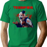 Art The Clown Horror Halloween T-Shirt for Men & Women, T-Shirts Graphic Tee - Green