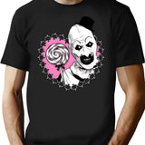 Art The Clown Lollipop (Dark Version) T-Shirt for Men & Women, T-Shirts Graphic Tee - Black