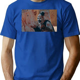 Art The Clown Making A Mess - Terrifier Premium Heavyweight Cotton T-Shirt - Blue