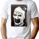 Art The Clown Of The Terrifier Premium T-Shirt for Men & Women, T-Shirts Graphic Tee - White